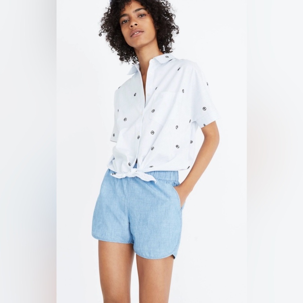 Madewell Chambray Pull-off Shorts